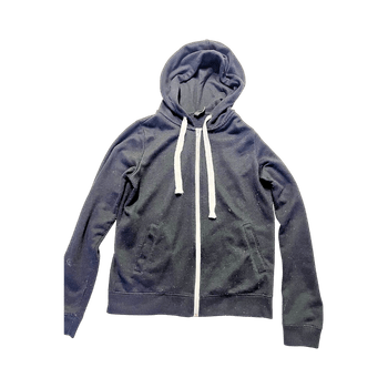 Black zip-up hoodie
