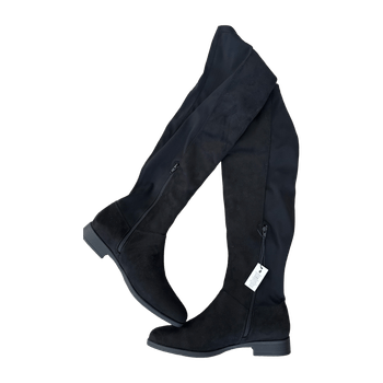 Black over-the-knee boots