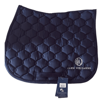 Navy quilted saddle pad