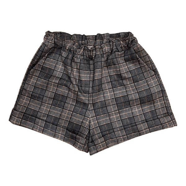Grey plaid shorts
