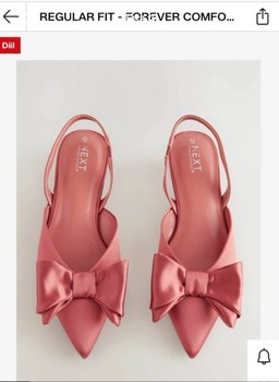 Pink bow slingback heels Kevad Spring