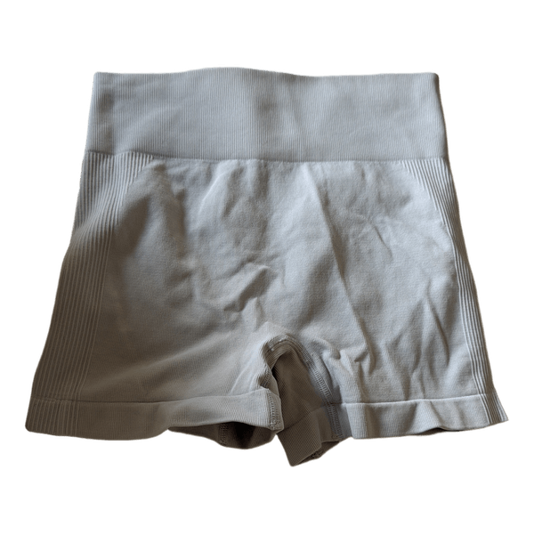 Lysegrå seamless træningsshorts