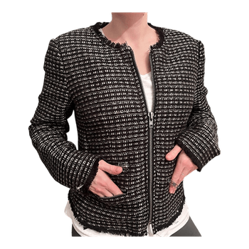 Black and White Tweed Jacket