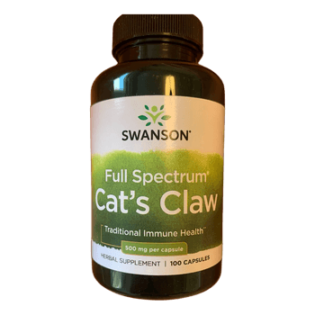 Swanson Cat's Claw -kapselit