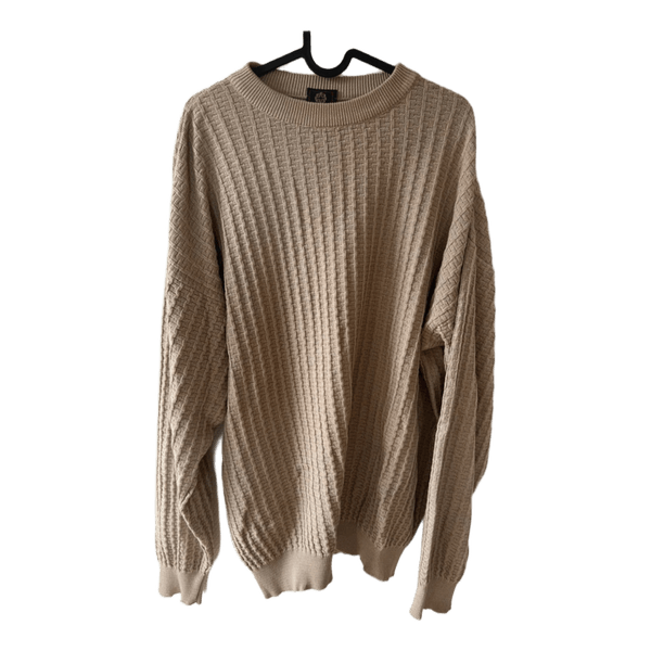 Beige strikket trøje