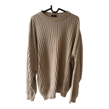 Beige strikket trøje