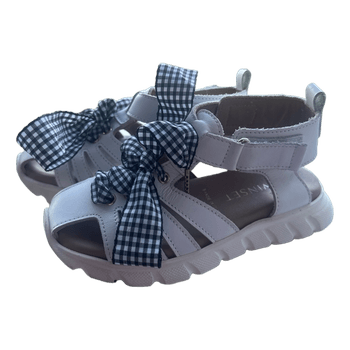 Twinset white leather sandals size 28