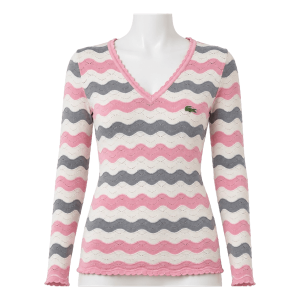 Lacoste wavy striped jumper