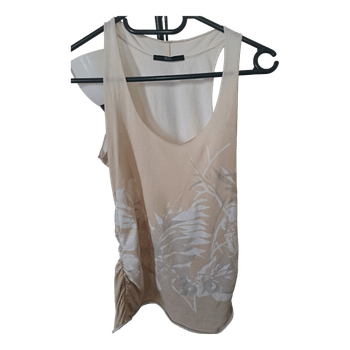 Boss beige sleeveless top