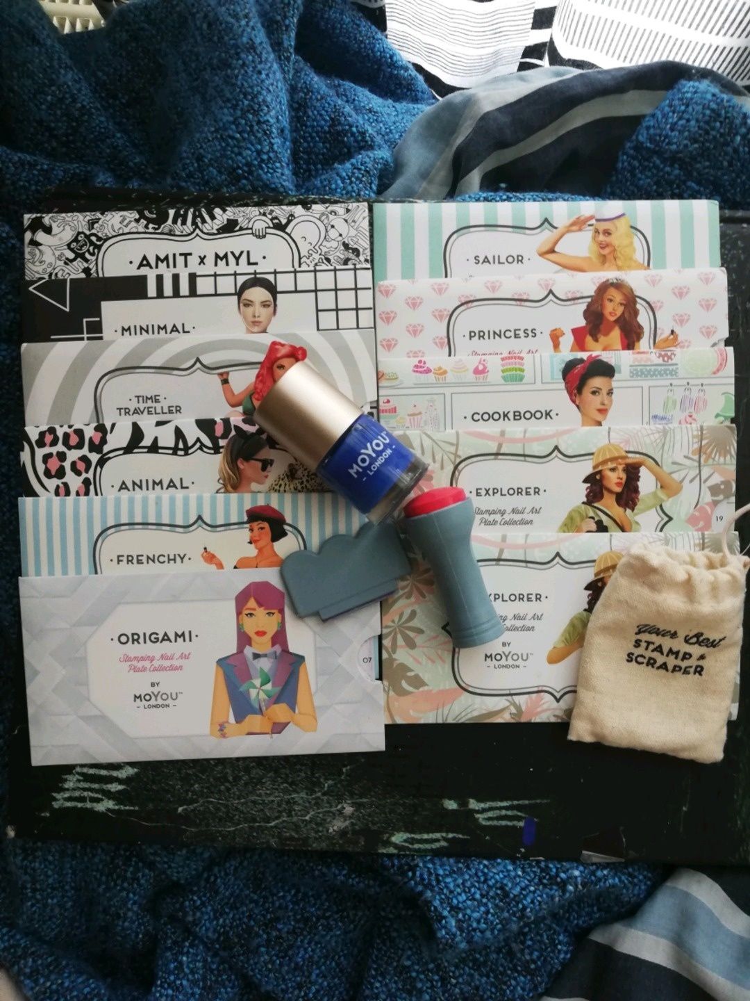 Nail stamping kit beauty product