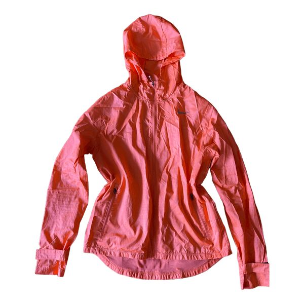 Orange Nike running jacket