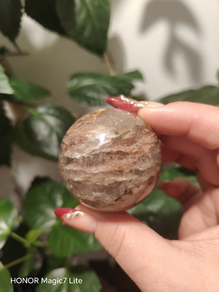 Puutarhakvatsi pallo/Garden Quartz/Lodoliitti