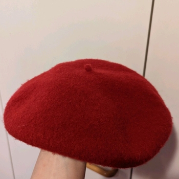 Red beret headwear