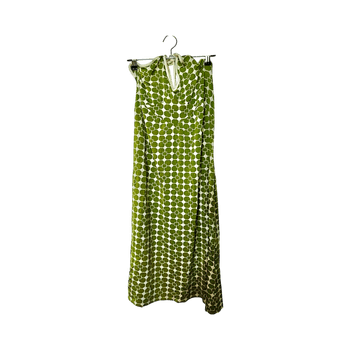 Vihreä kuviollinen mekko