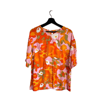 Marimekko floral print loose top