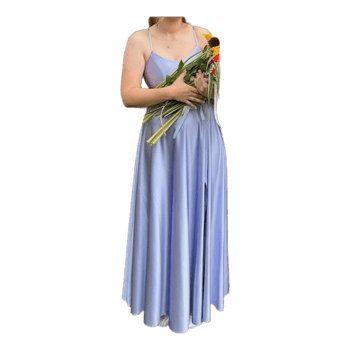 Light purple satin dress