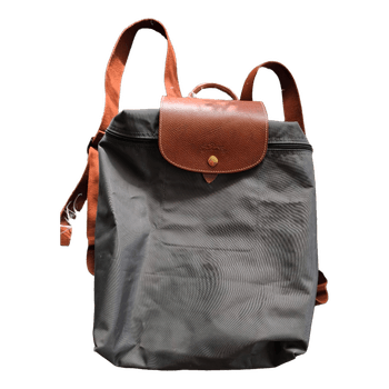 Longchamp nylon grey backpack