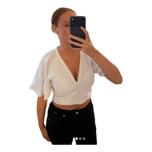 Hvid Zara top