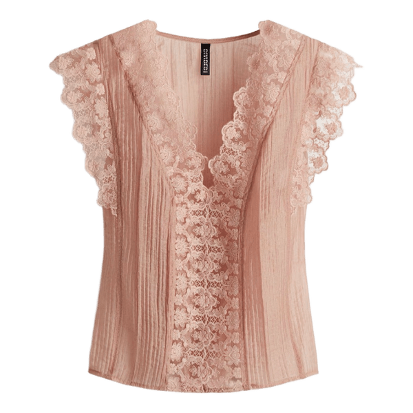 Pink blonderet top