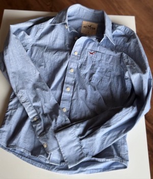 Hollister Light blue men Oxford long sleeve shirt size S