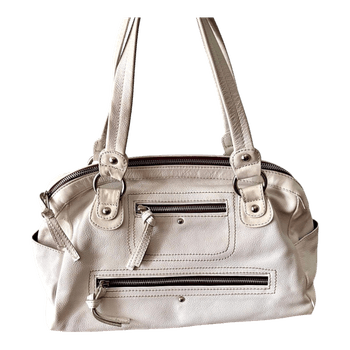 White leather shoulderbag