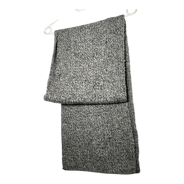 Grey knitted scarf