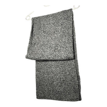 Grey knitted scarf