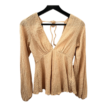 Peach textured top
