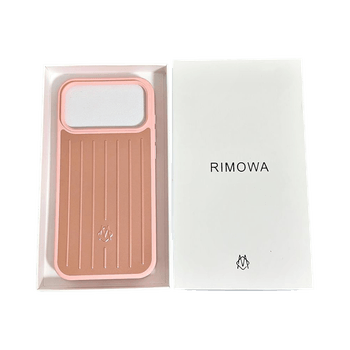 Pink iPhone 17 Pro Max Rimowa phone case