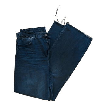 Black frayed hem jeans
