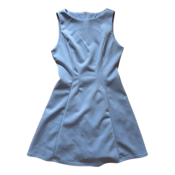 Blue mini dress