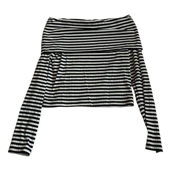 Stribet off-shoulder top