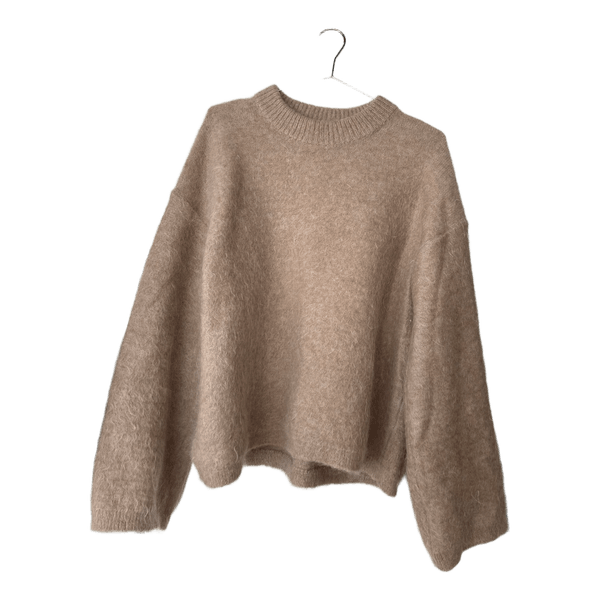 Beige H&M mohairsekoiteneule