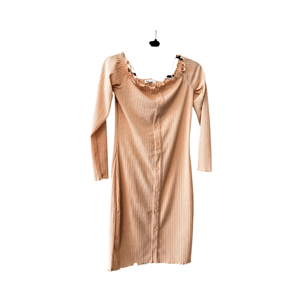 Sinsay peach ribbed dress