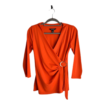 Orange Lauren Ralph Lauren wrap top