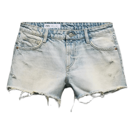 Zara lyseblå denimshorts