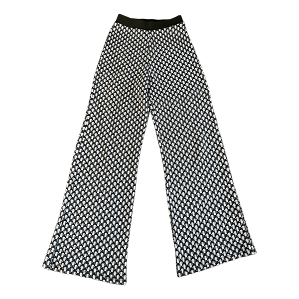 Zara checkered wide-leg trousers
