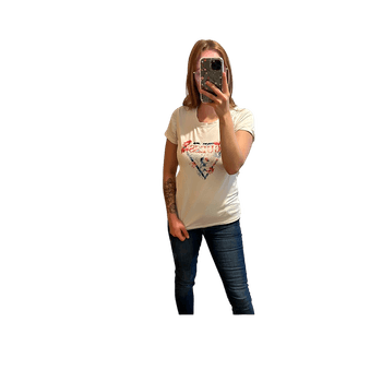 White graphic t-shirt