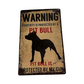 metallinen varoituskyltti