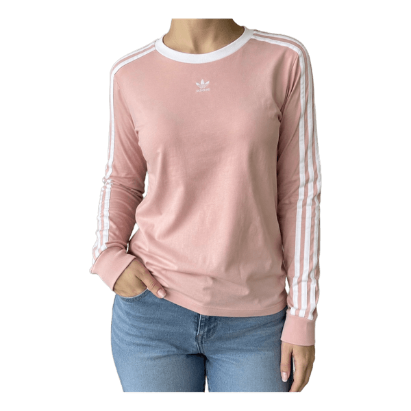 Adidas Originals vaaleanpunainen pitkähihainen paita koko XS