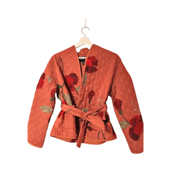 Ruskea kukallinen takki