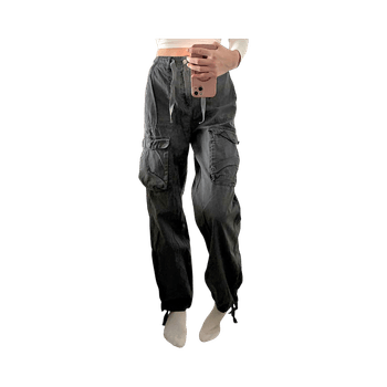 Harmaat cargo-housut