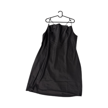 Black slip dress
