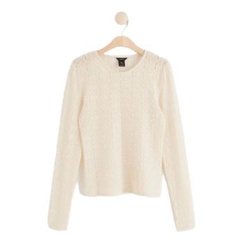 Lindex white lace blouse