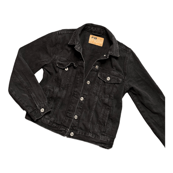 Black denim jacket