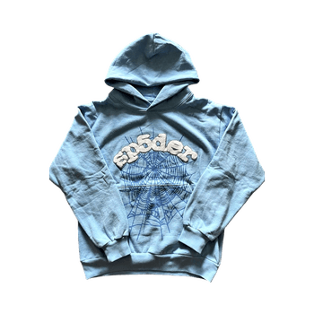 Sp5der baby blue hoodie
