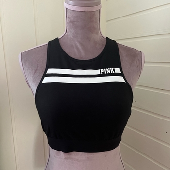 Black racerback sports bra 