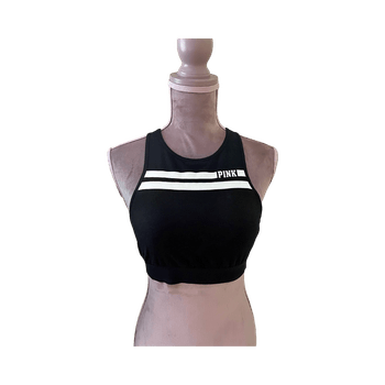 Black racerback sports bra 