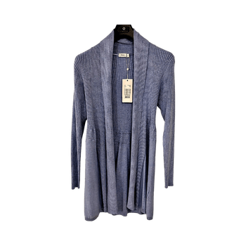 Vaaleansininen neulecardigan neuletakki