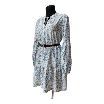 Mywear lengva gėlėta mini suknelė su kišenėmis, L light floral mini dress with pockets